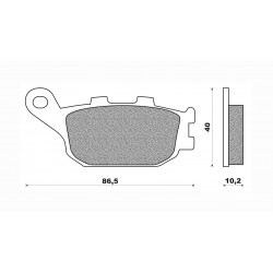 Τακάκια Daytona 84341 (FA174)(FD172) Τακάκια Daytona 84341 (FA174)(FD172)